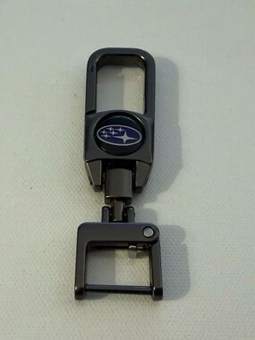 Subaru Key Fob Keychain in Metal with Logo NWT